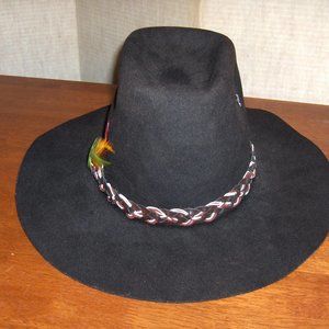 Felt Hat Size 7 1/4, 16" Front to rear. 5 1/2" High